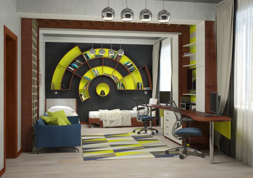 Дизайн интерьера детской комнаты для двух мальчиков
